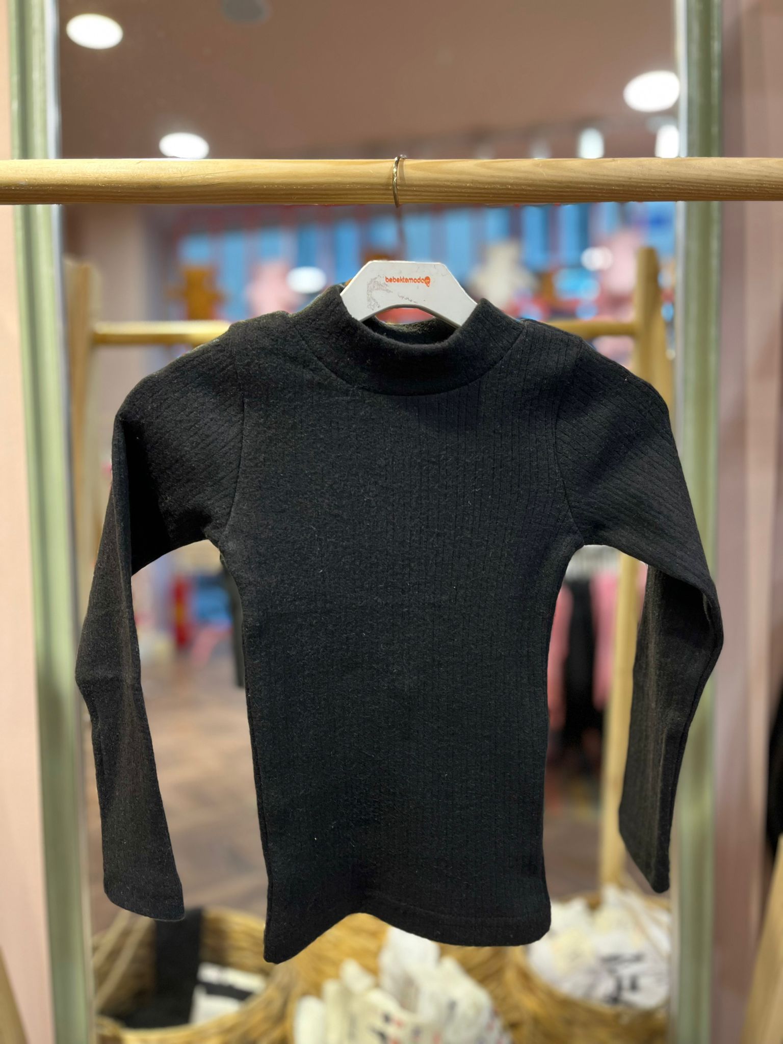 Balıkçı Yaka Fitilli Body Siyah