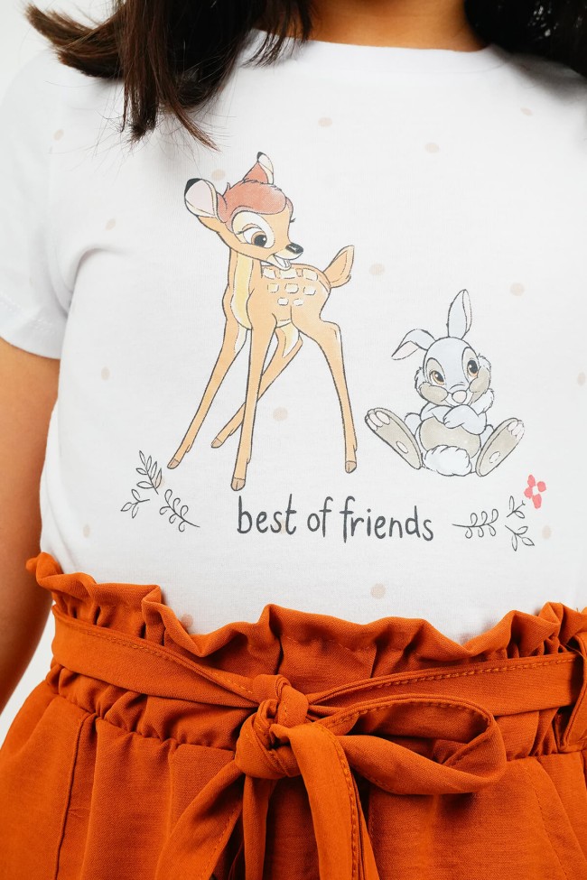 Best Of Friends Puantiyeli Tişört Beyaz