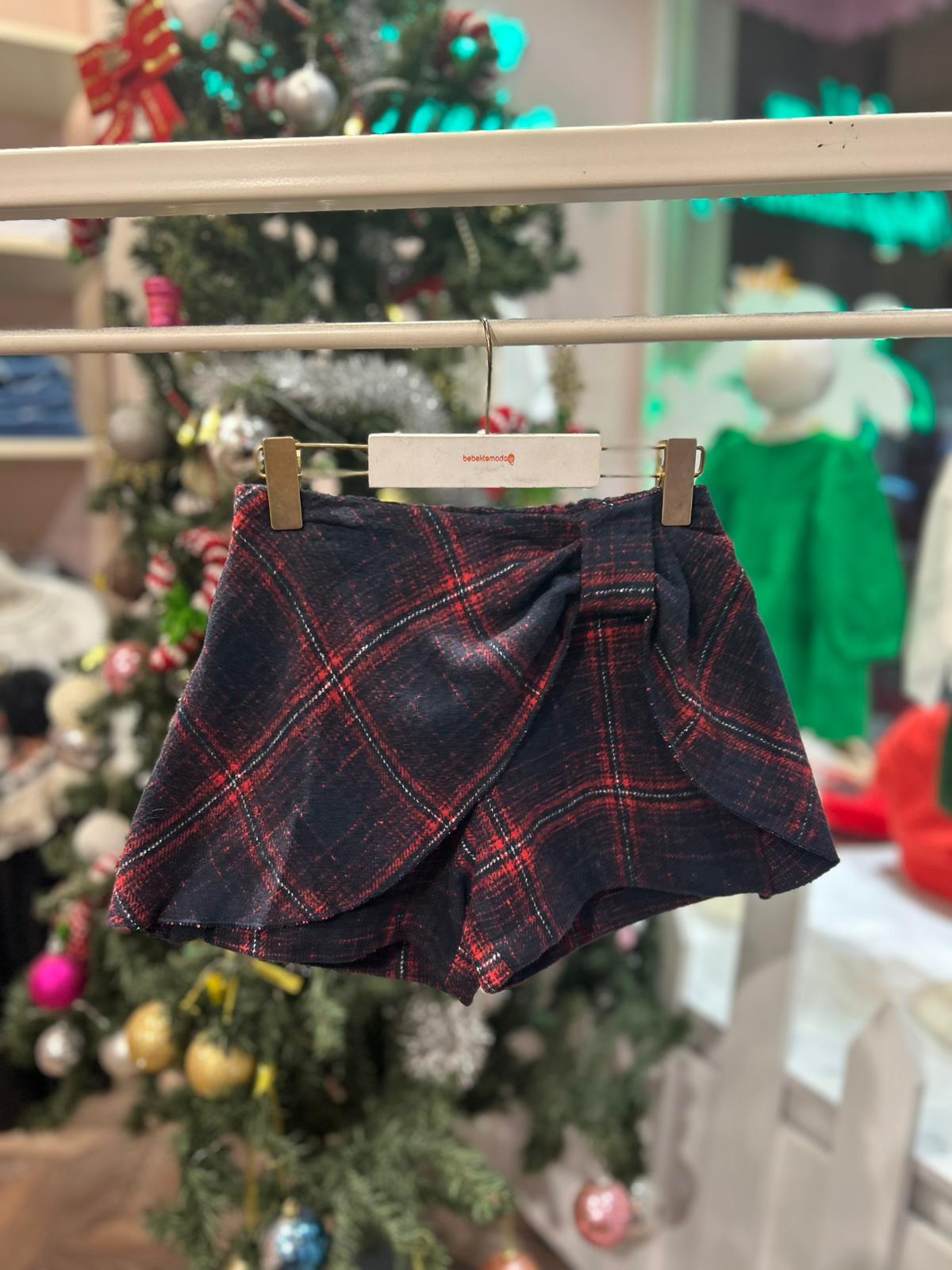 KARELİ ŞORT ETEK Çok Renkli