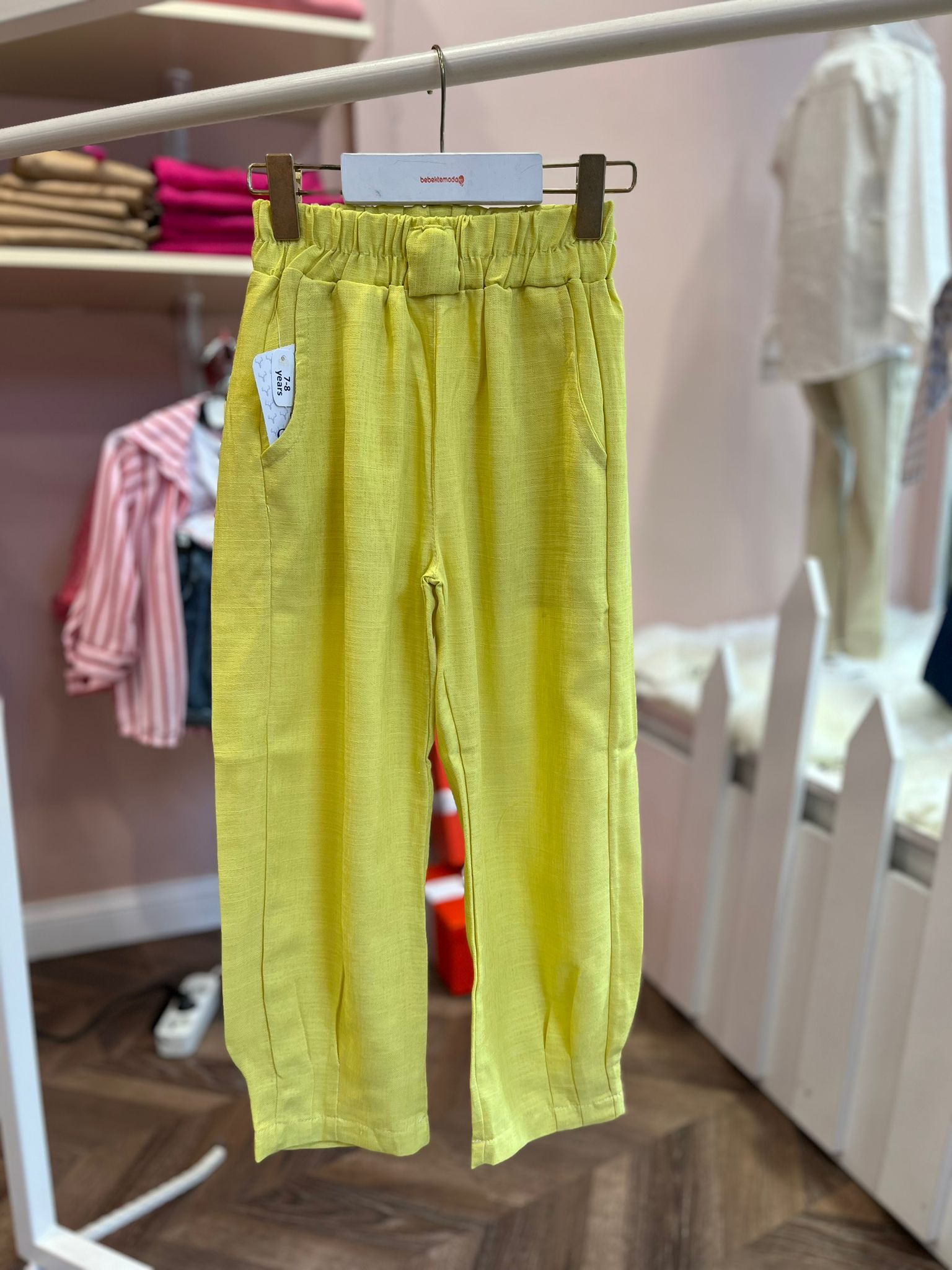 Pile Detaylı Kargo Pantolon Yeşil