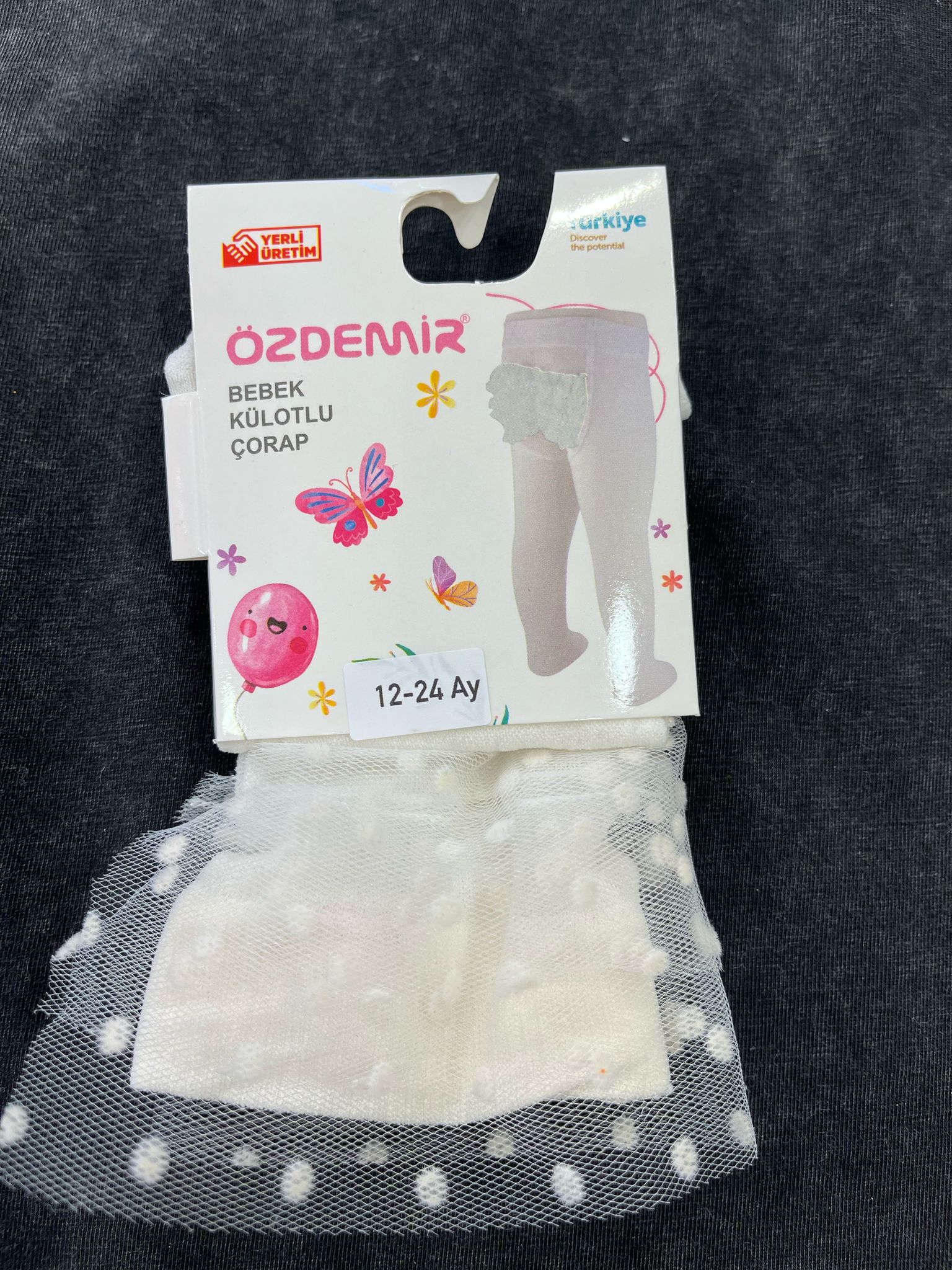 POPOSU DANTELLİ  KÜLOTLU ÇORAP Ekru