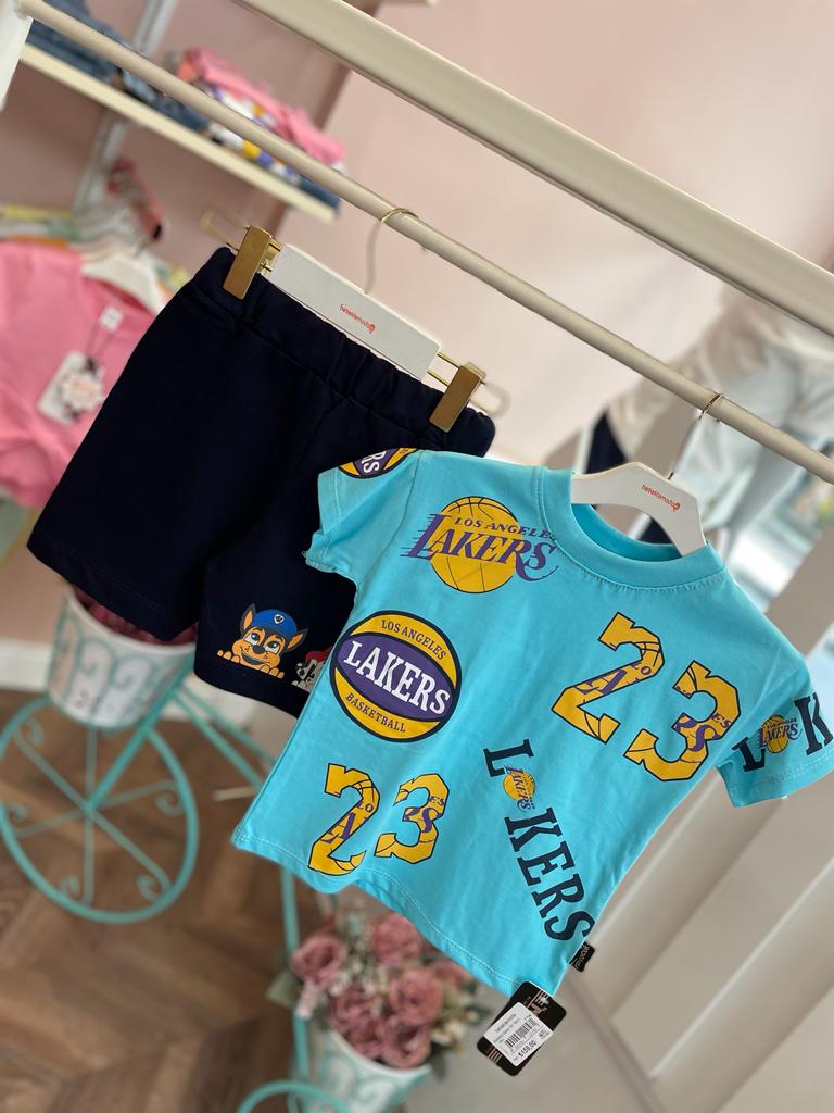 Basketbol Baskılı İkili Takım Mavi