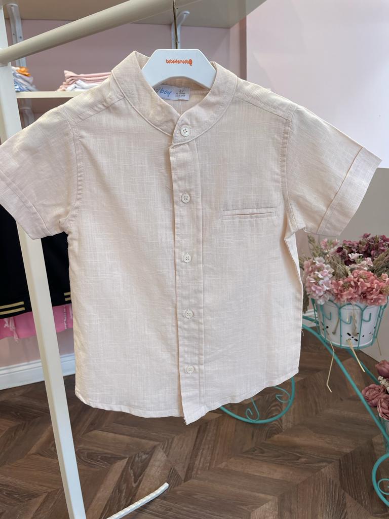 PALMİYE BASKILI GÖMLEK Taş