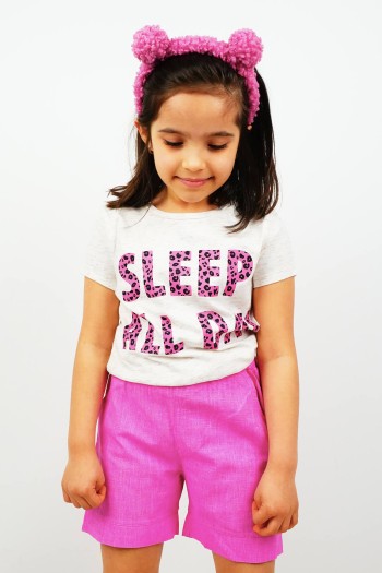 Sleep All Day Tişört Krem