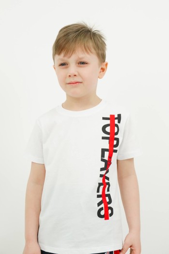 Toplayers Baskılı Tişört Beyaz