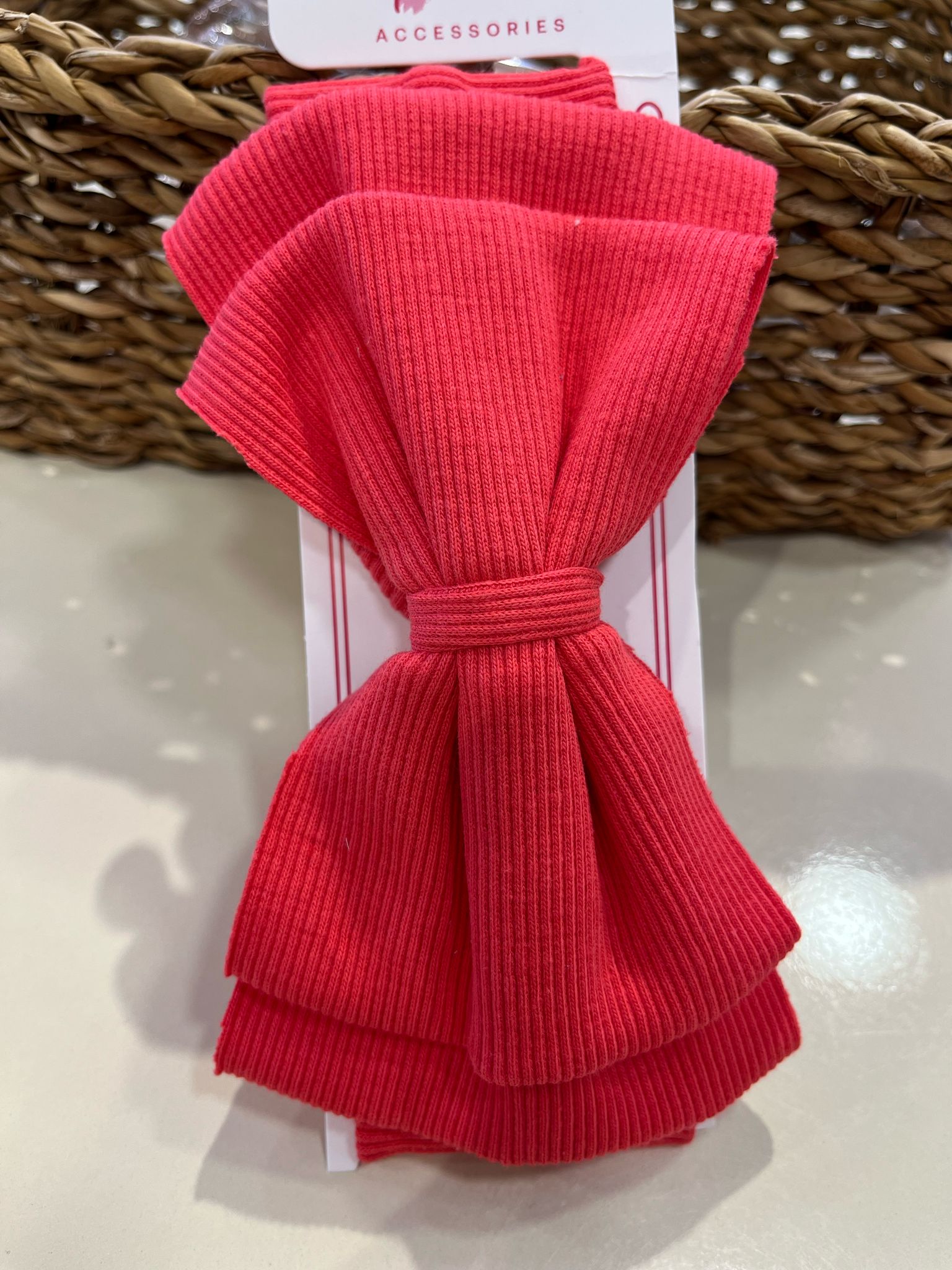 ÇİFT FİYONKLU BANDANA Kırmızı