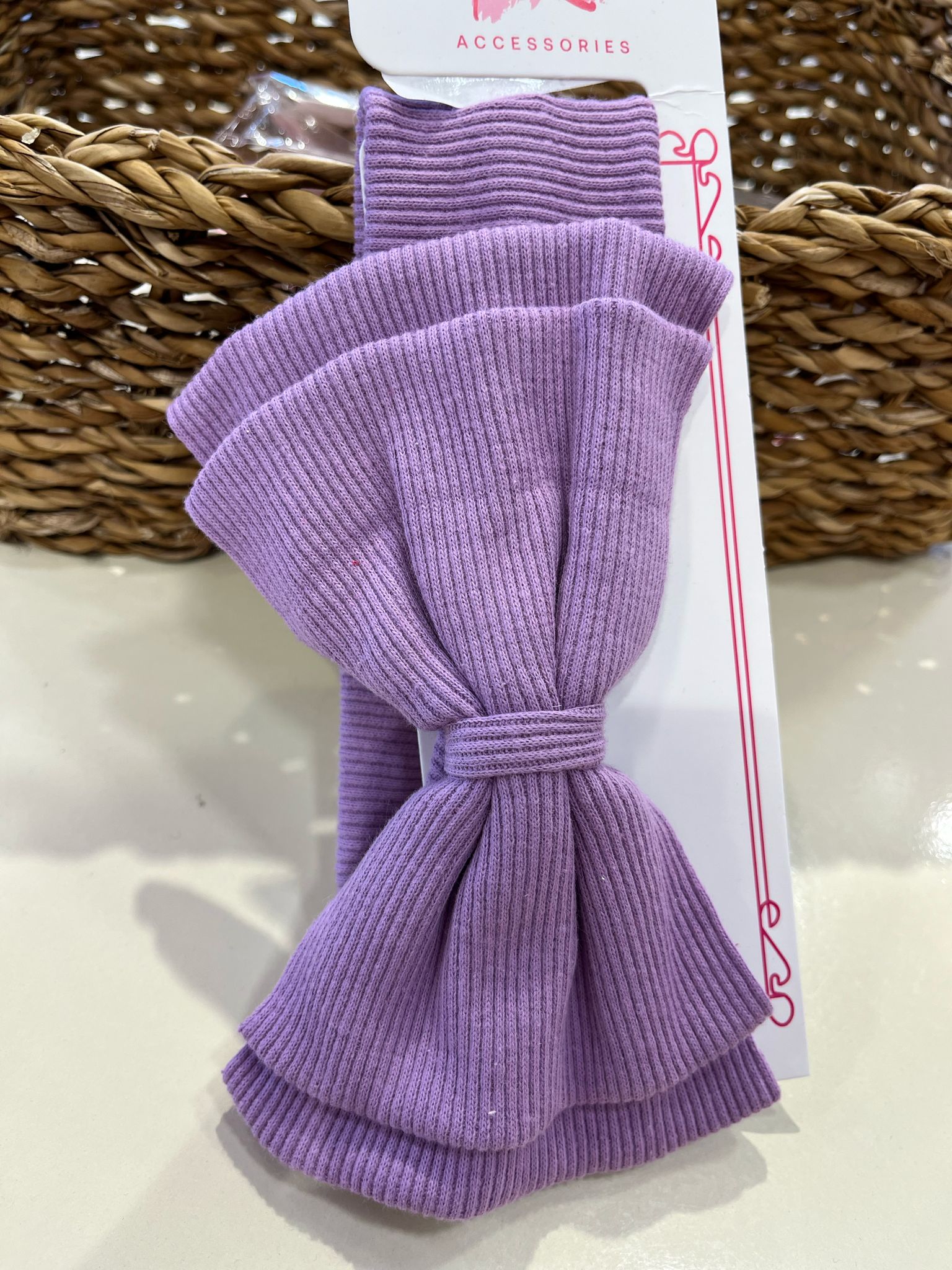 ÇİFT FİYONKLU BANDANA Lila