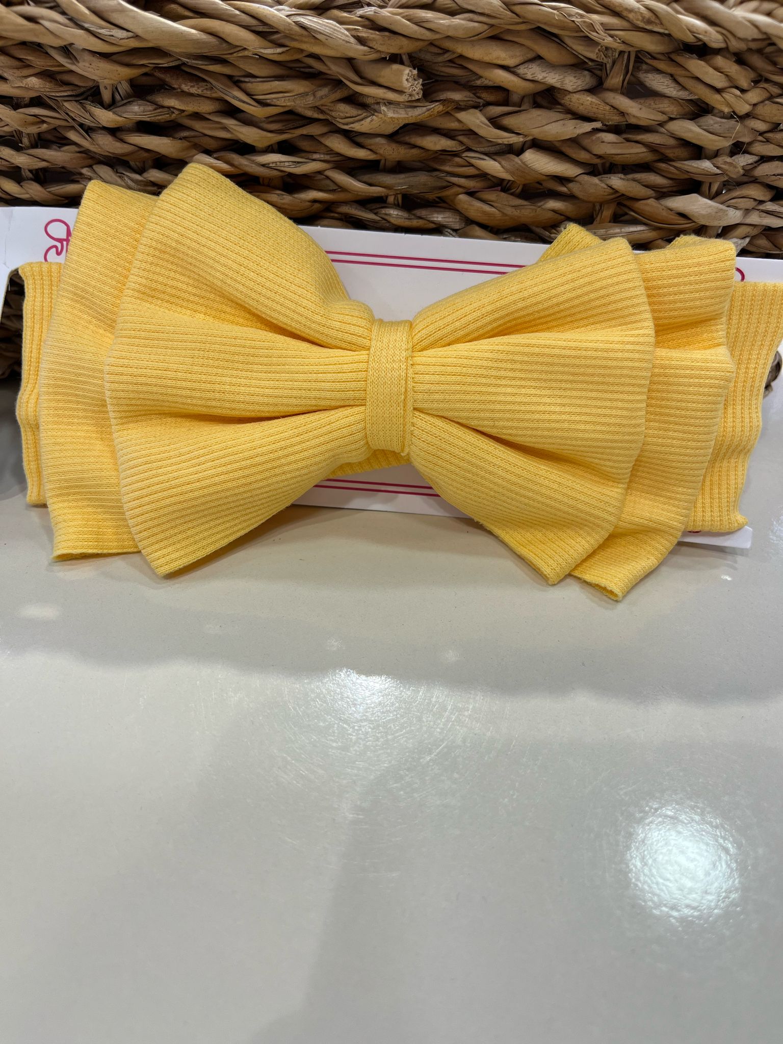 ÇİFT FİYONKLU BANDANA Sarı