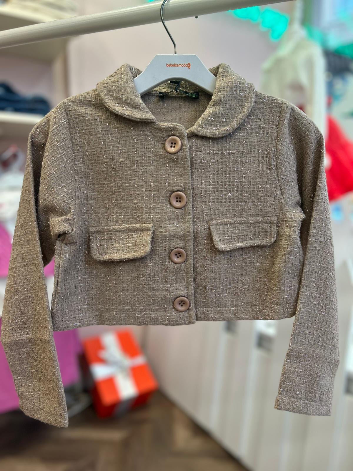 ŞANEL KUMAŞ CEKET Bej