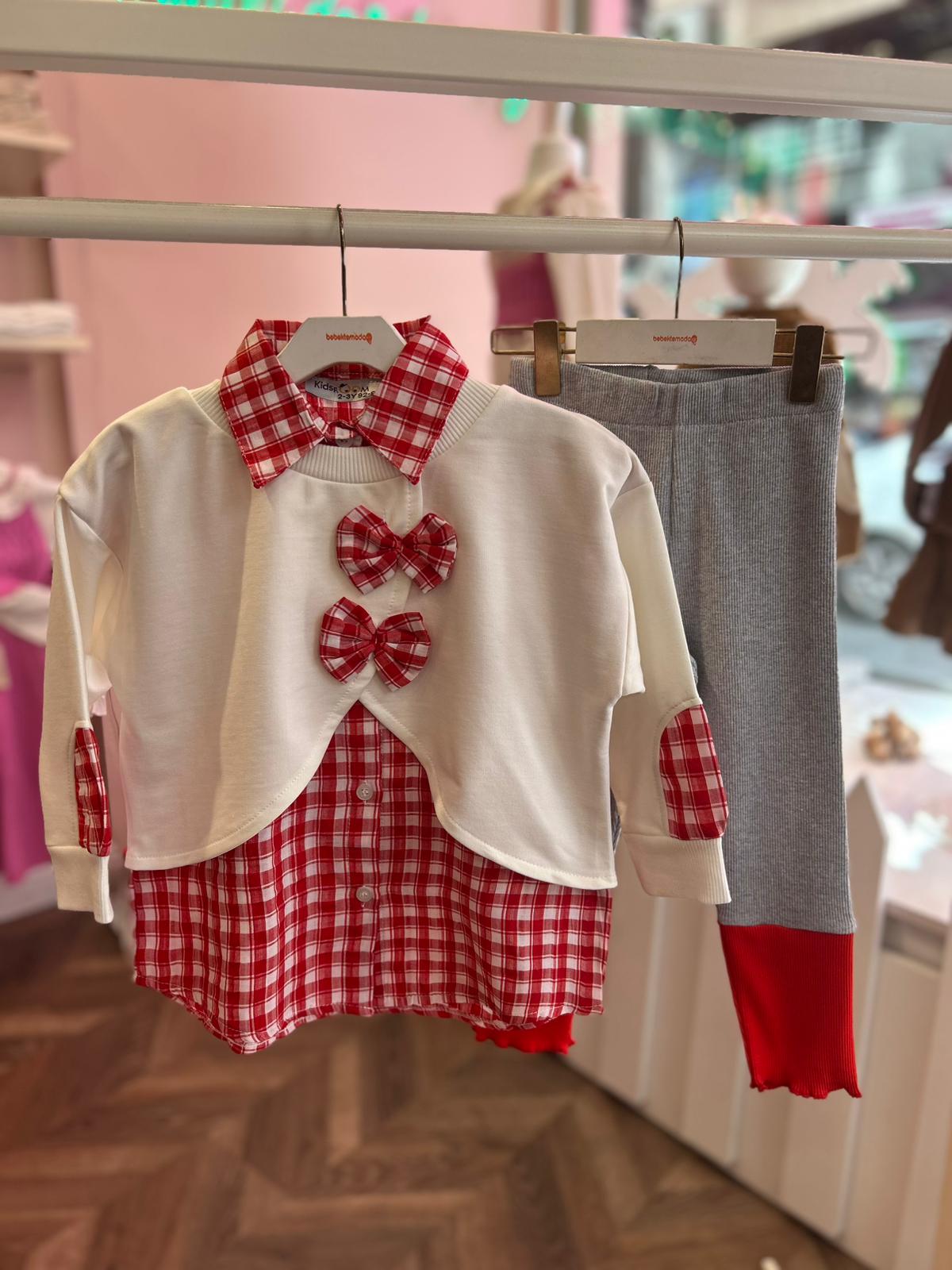 GÖMLEK DETAYLI FİYONKLU POTİKARE 2'Lİ TAKIM Çok Renkli