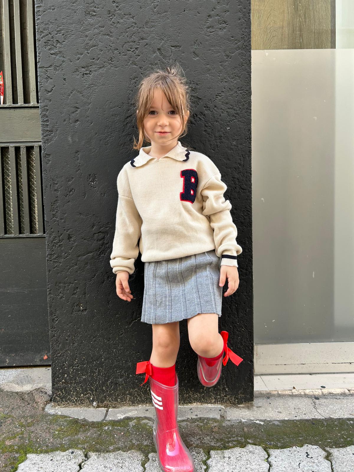 YAKA DETAYLI ŞERİTLİ ETEKLİ TAKIM Gri