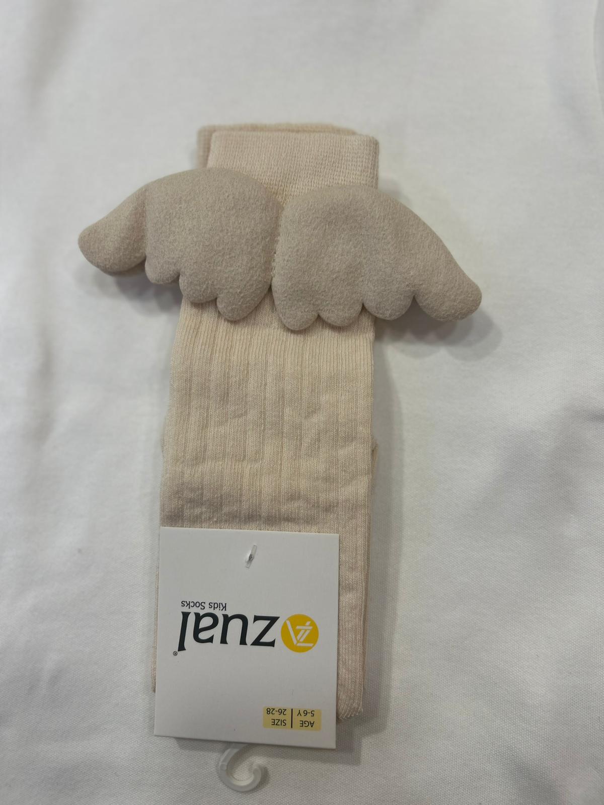 DERBİLİ KANATLI ÇORAP Bej