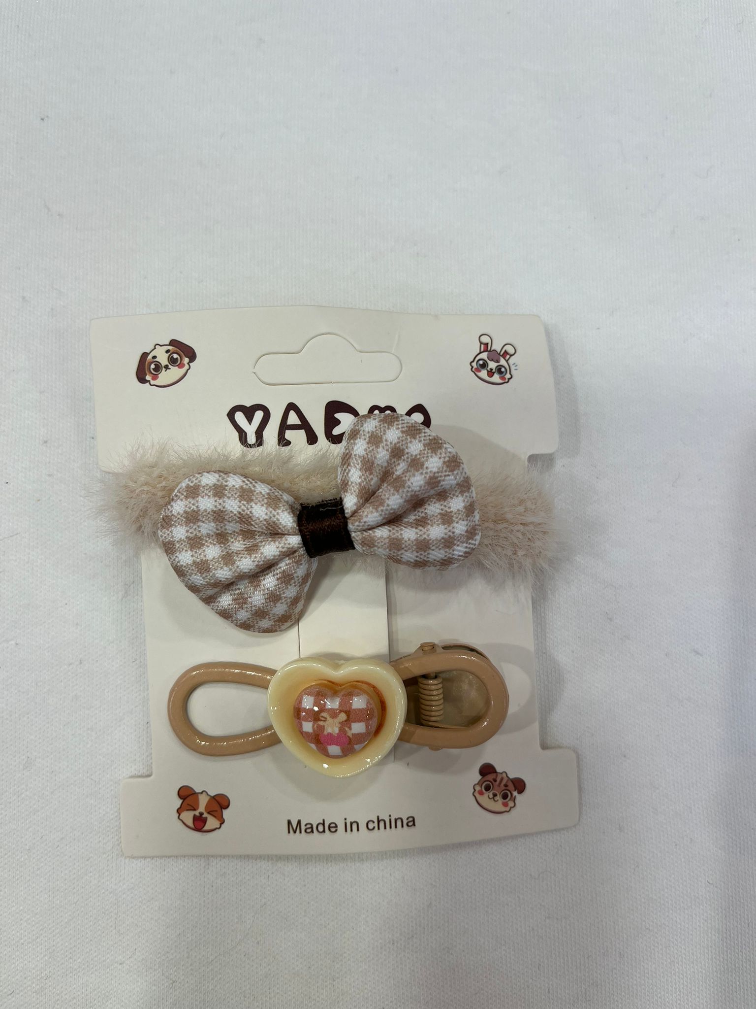 PÖTİKARE DESENLİ İKİLİ TOKA SETİ Bej