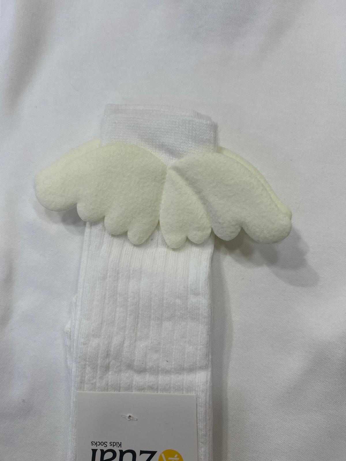 DERBİLİ KANATLI ÇORAP Ekru