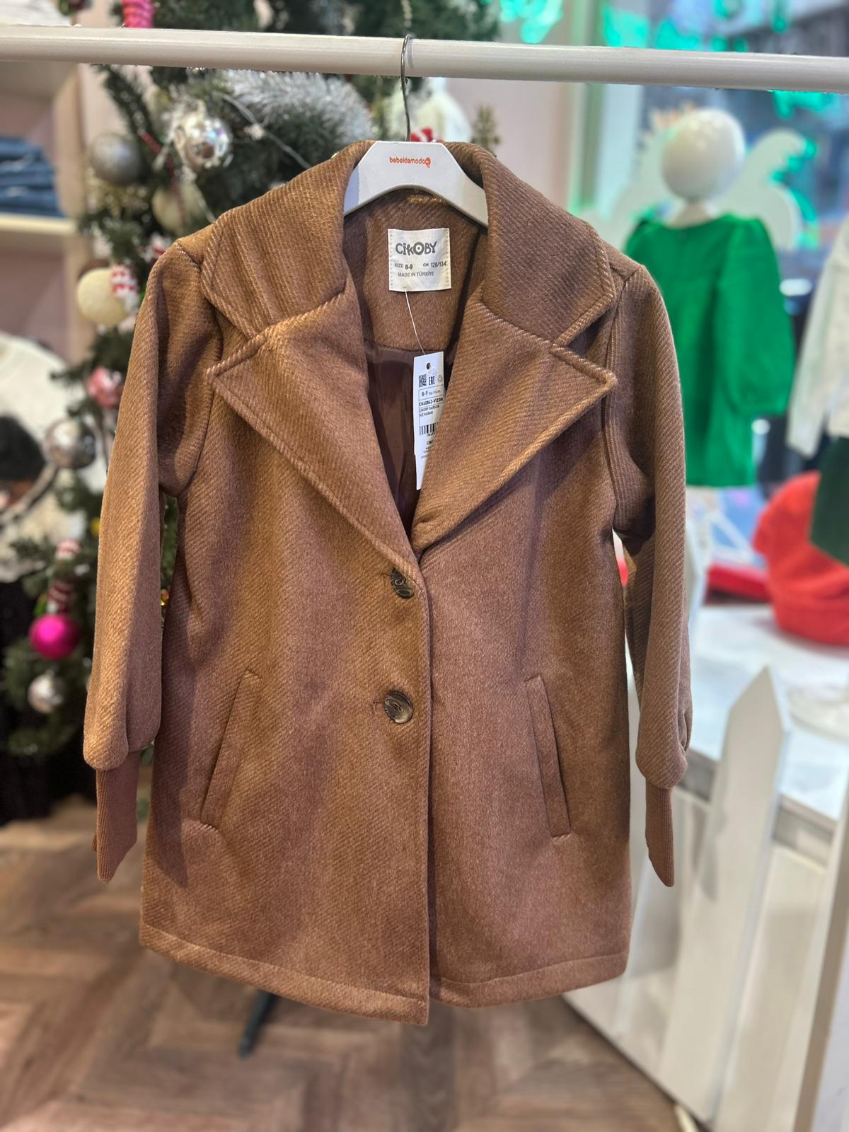 KOLU LASTİK DETAYLI YUMUŞAK KUMAŞ KABAN Kahverengi