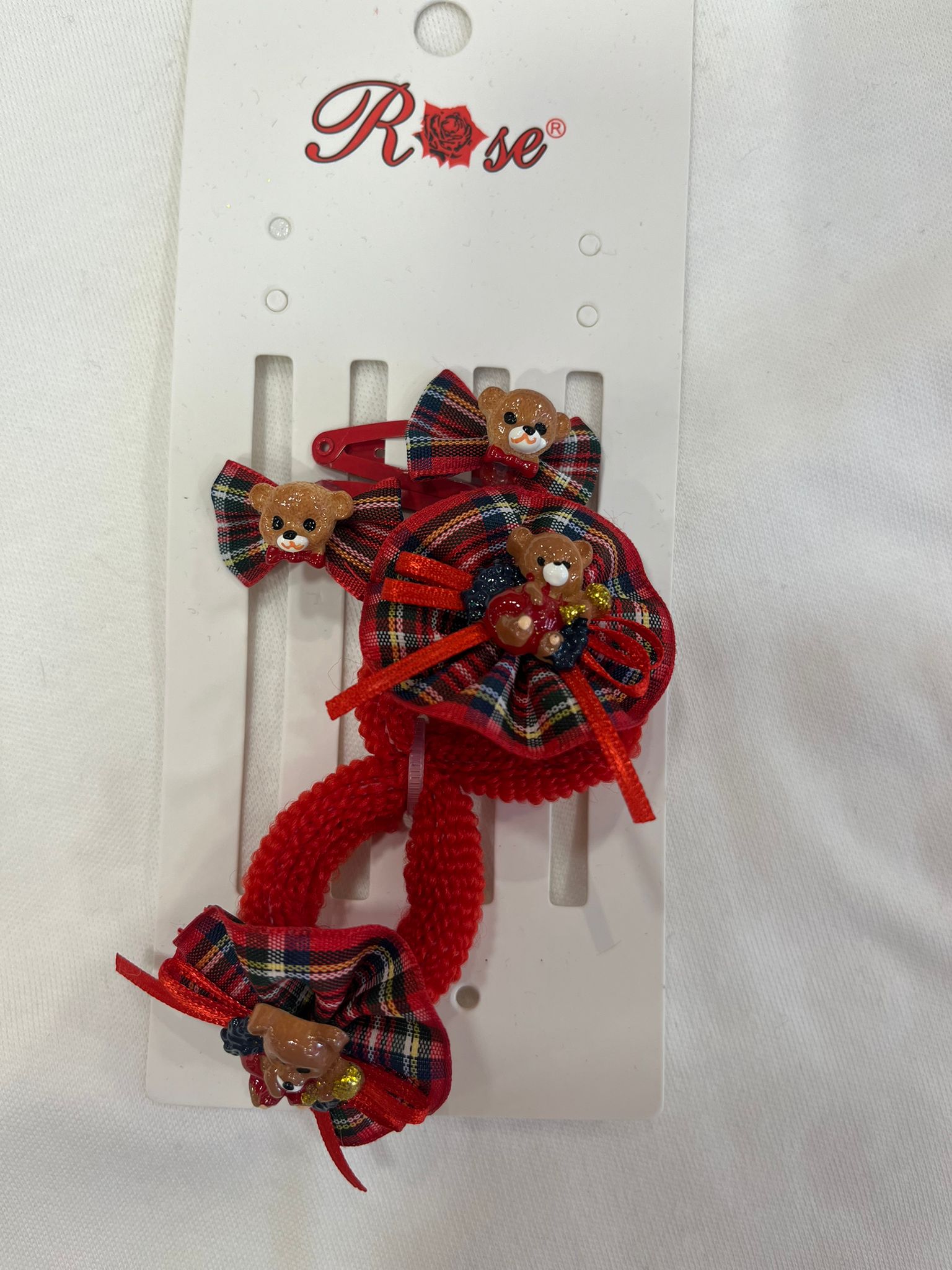 AYICIK DETAYLI EKOSE TOKA SETİ Kırmızı