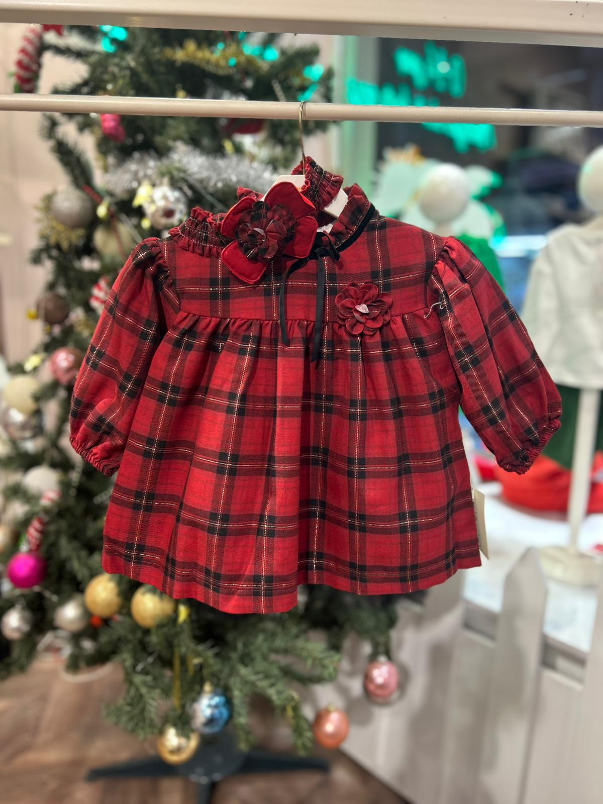 SİMLİ EKOSELİ BANDANA AKSESUARLI ELBİSE Kırmızı