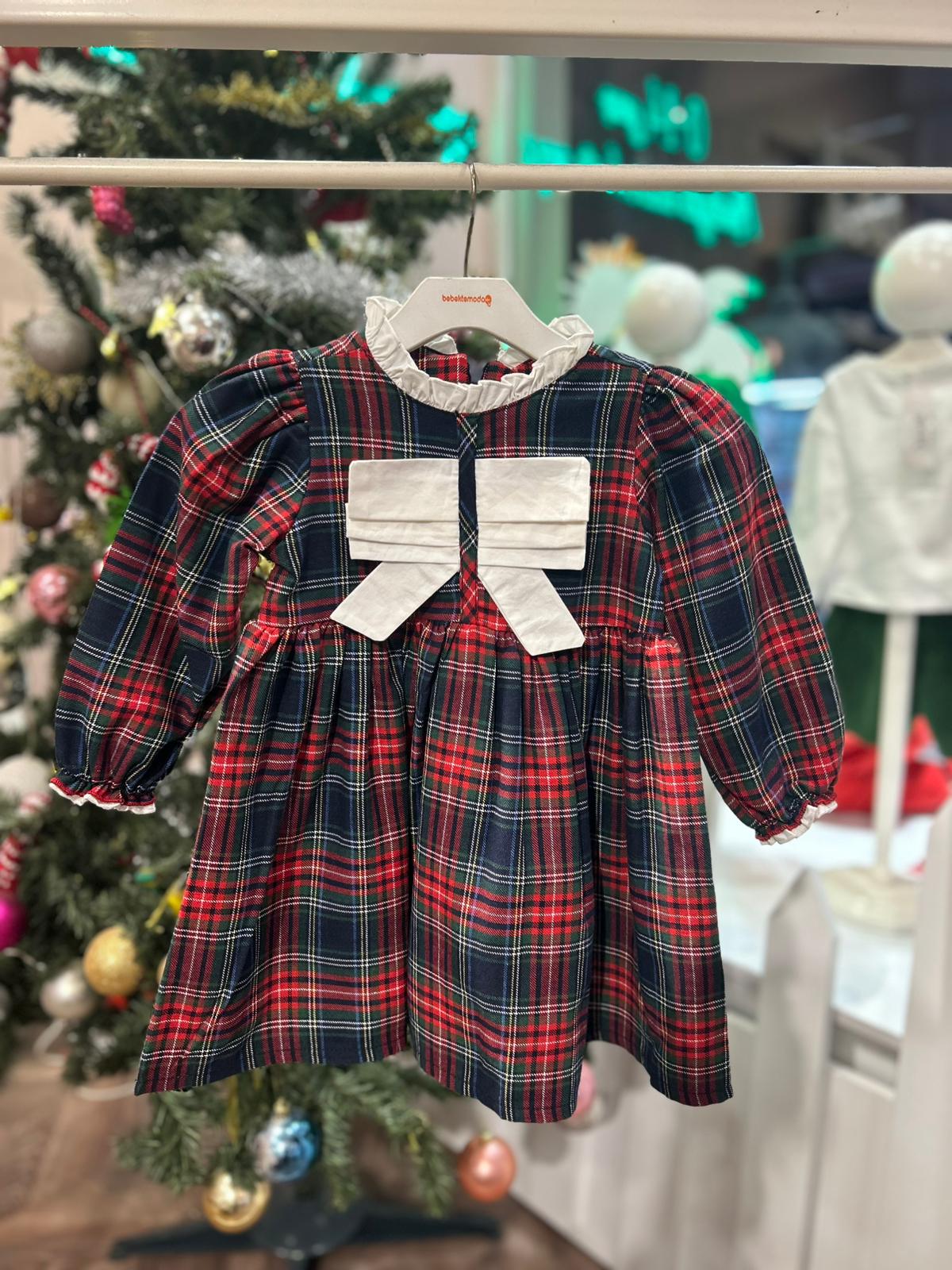 YAKASI FIRFIRLI FİYONKLU EKOSELİ ELBİSE Kırmızı