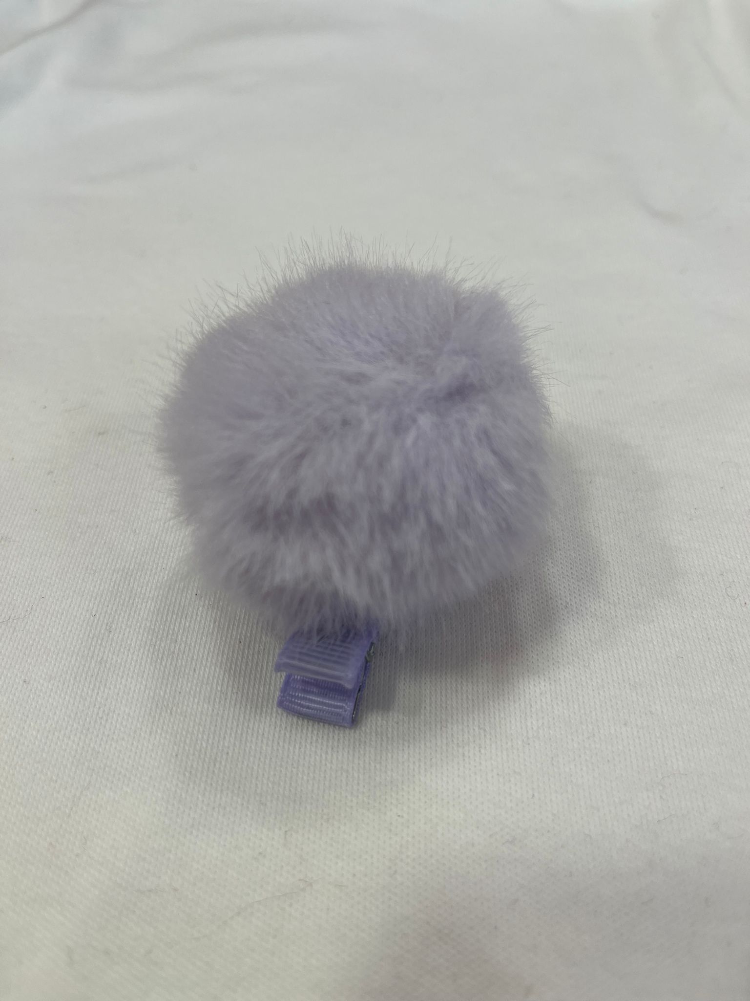 PELUŞ PONPON KLİPS TOKA Lila