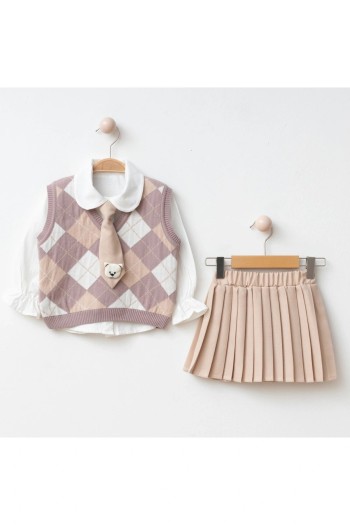 KRAVAT AKSESUARLI SÜVETERLİ 4'LÜ TAKIM Mor