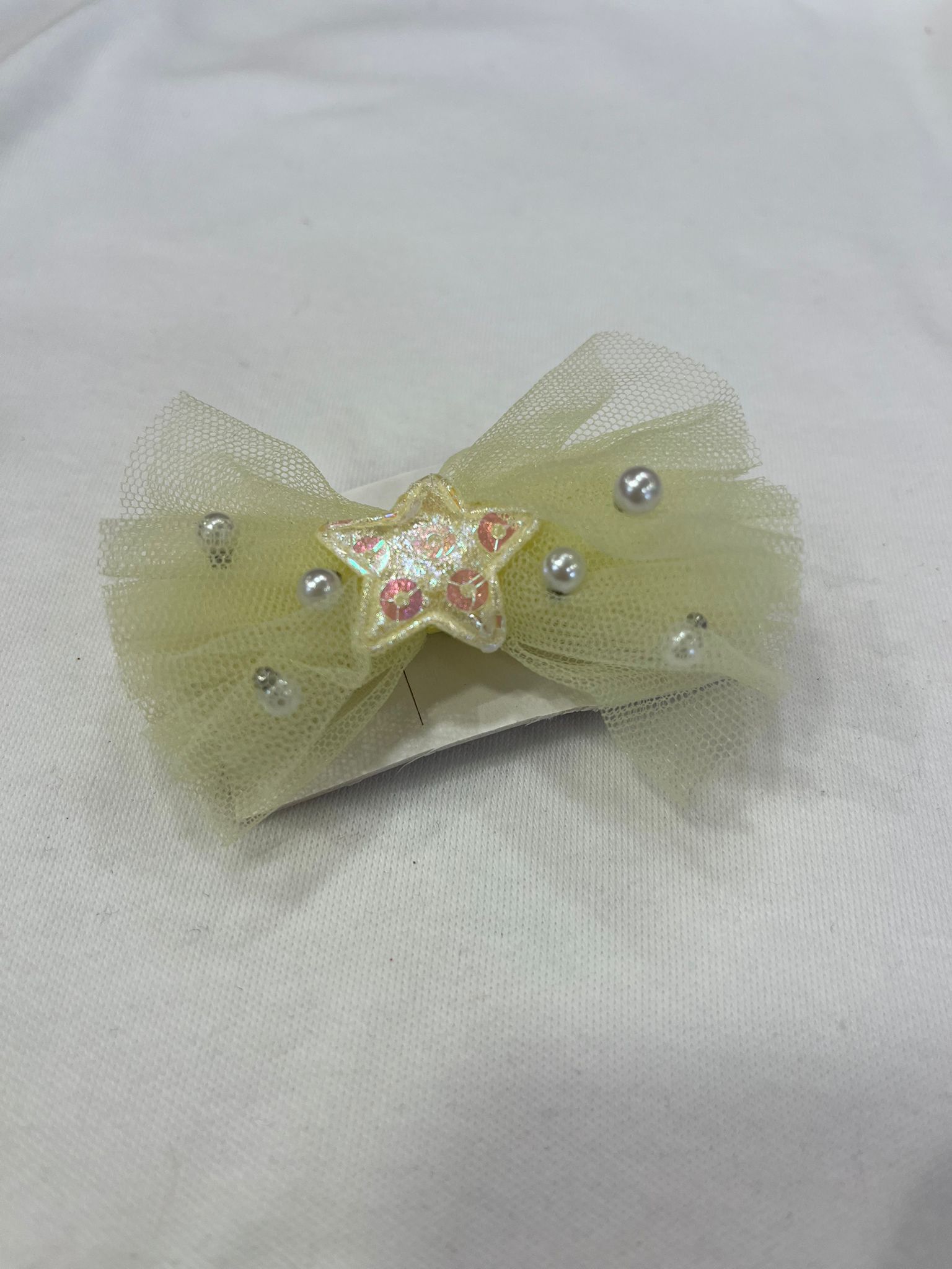 İNCİ DETAYLI KLİPS TOKA Sarı