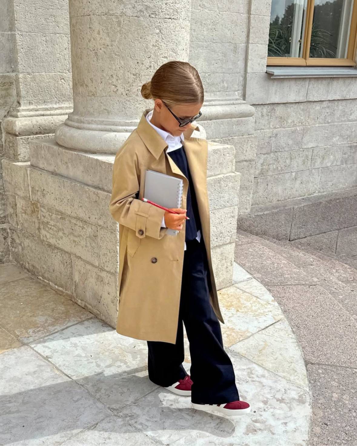 Bej DÜĞME DETAYLI TRENÇKOT