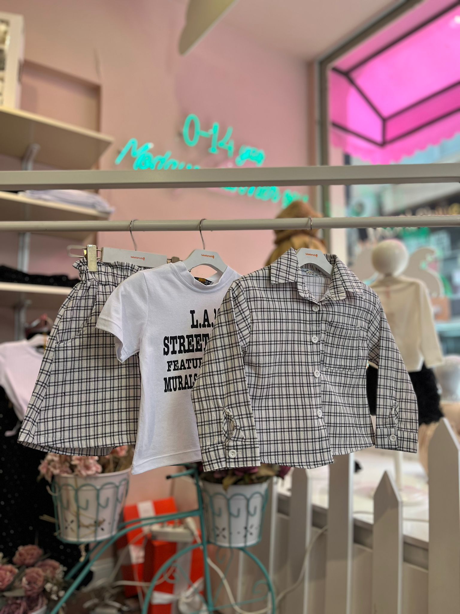 EKOSELİ ŞORTLU GÖMLEKLİ TAKIM Çok Renkli