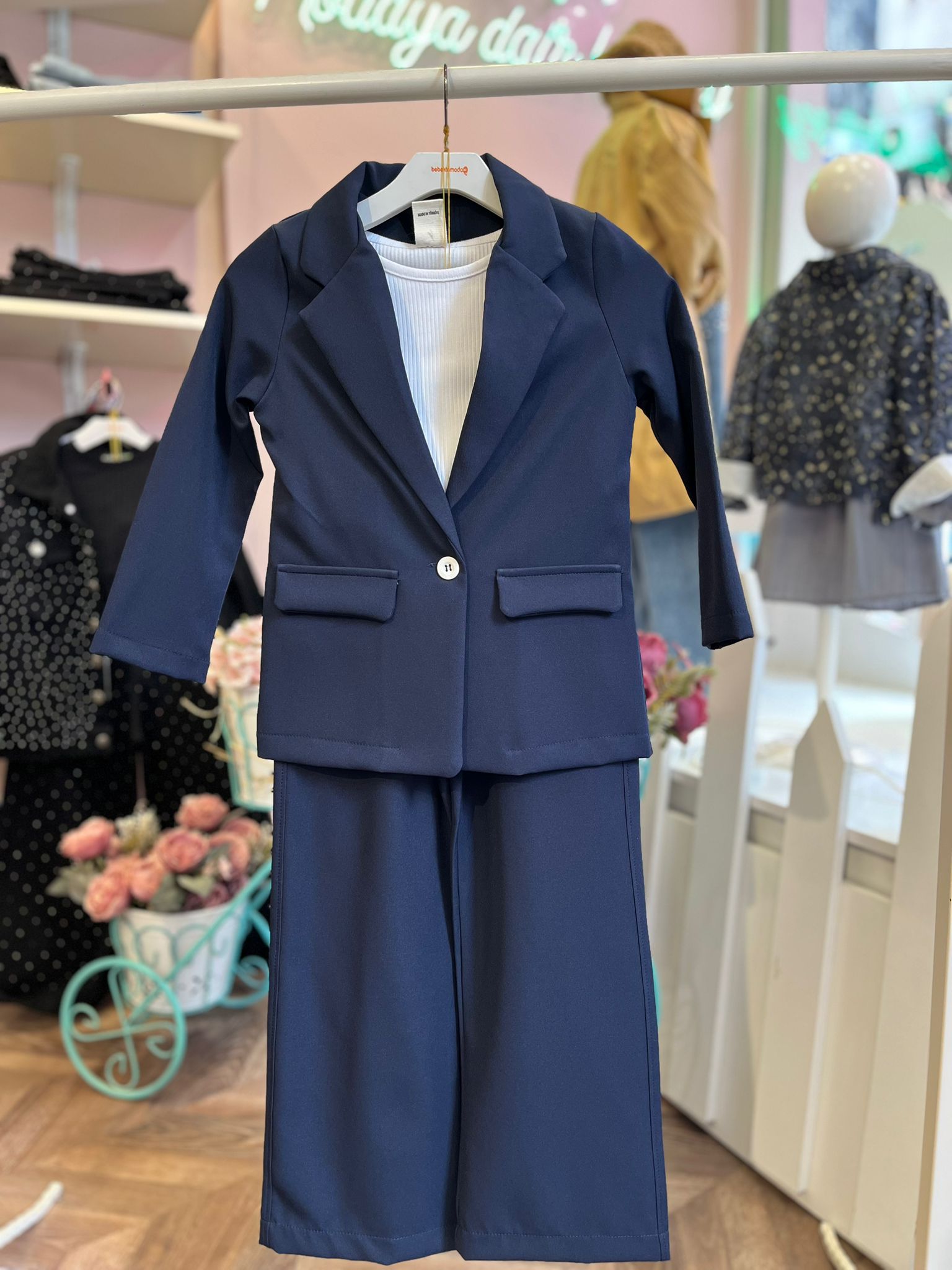 BLAZER CEKETLİ 3'LÜ TAKIM Lacivert