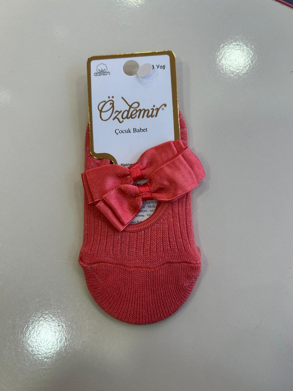 KURDELELİ BABET ÇORAP Narçiçeği