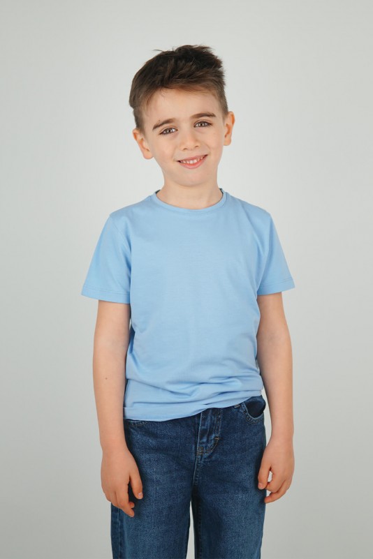 Mavi Unisex Kısa Kollu Basic Tişört