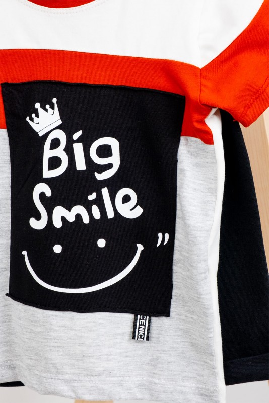 Big Smile Cep Detaylı Şortlu İkili Takım Kiremit