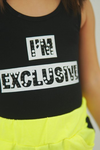 Exclusive Bodysuit İkili Takım Sarı